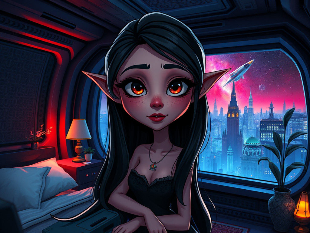 Quirky Cartoon Character in 3D Animation with Cel Shading