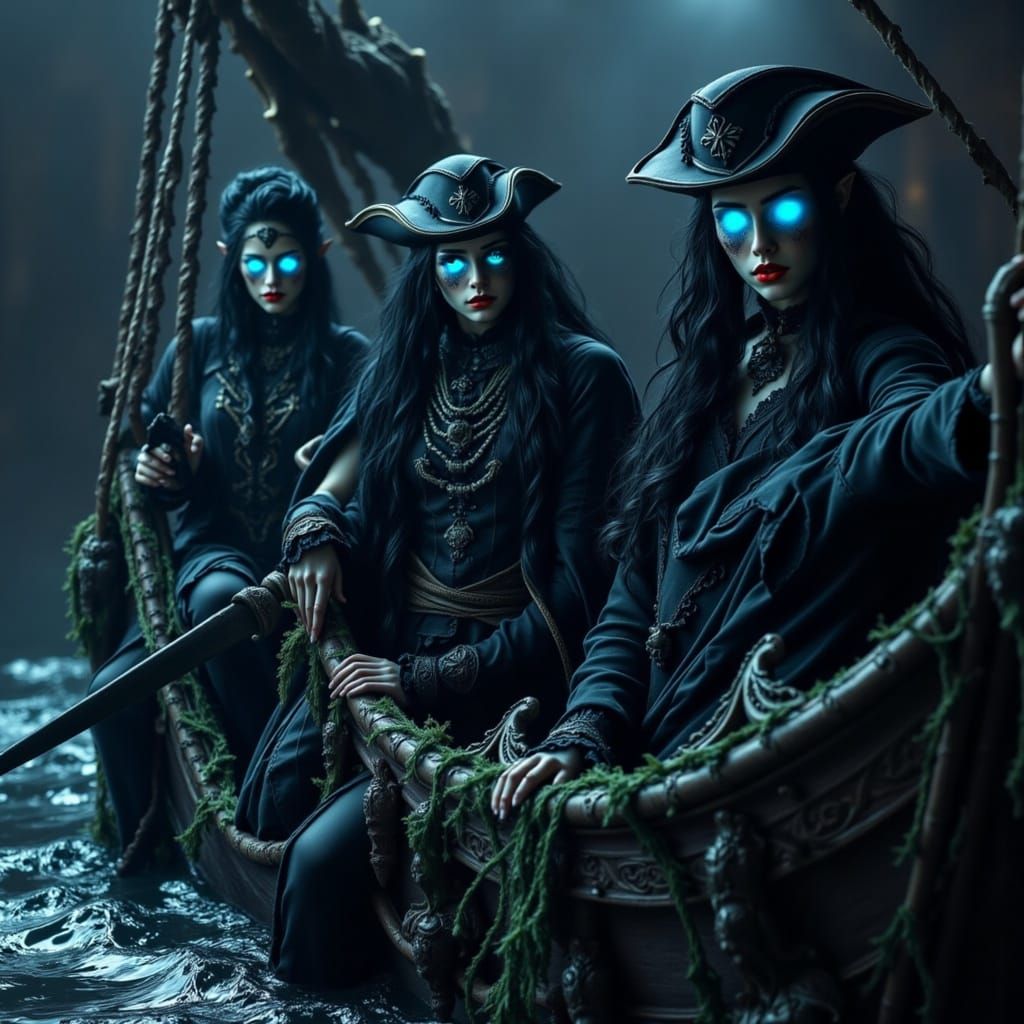 Undead Pirates Emerge from Sunken Ship in Hyperrealistic Det...