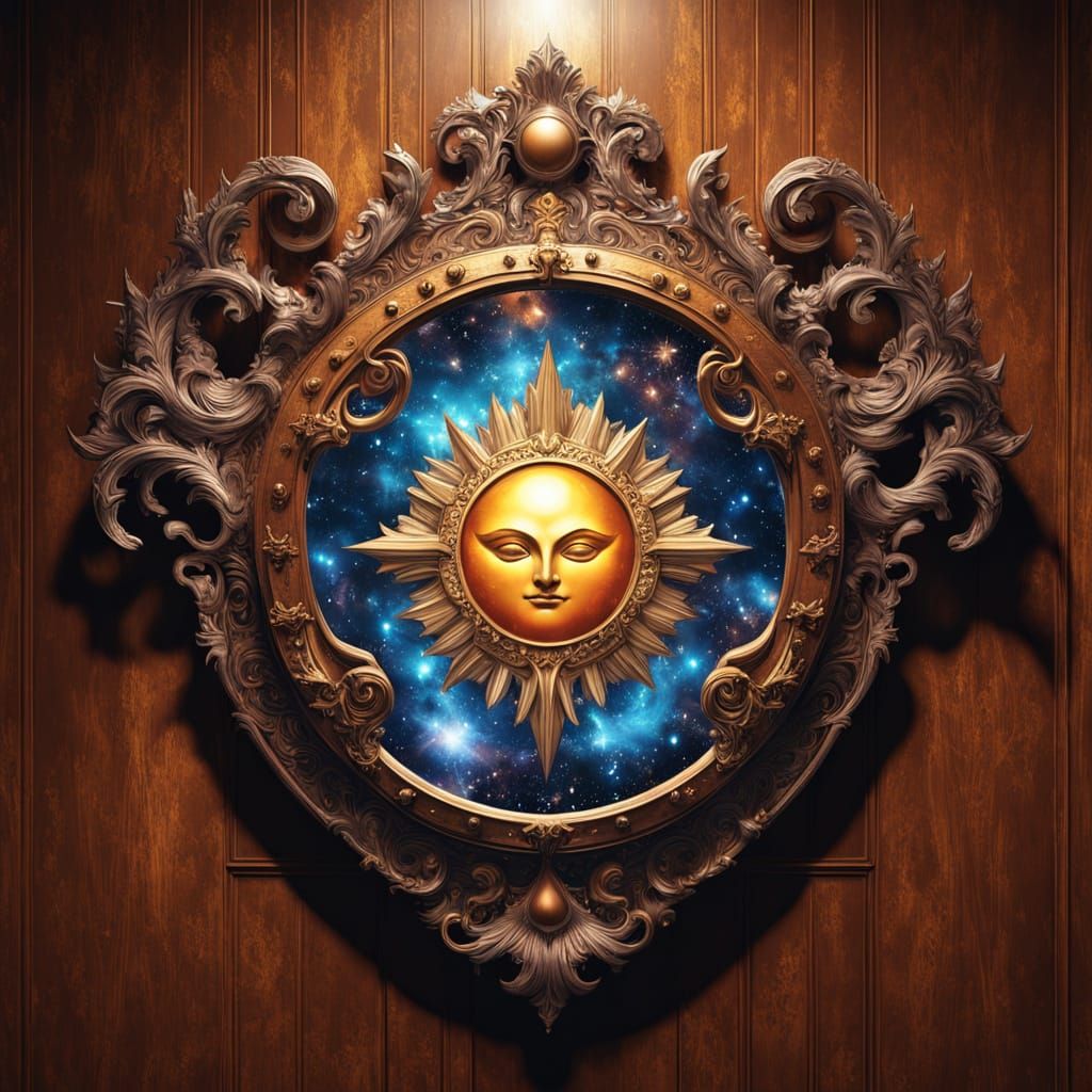 Ethereal Victorian Shield in Hyperreal Detail