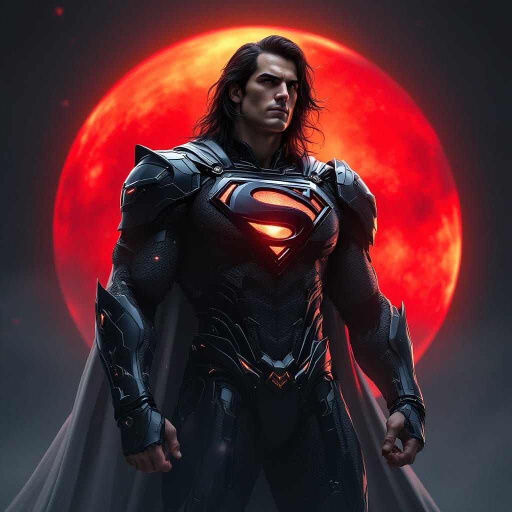 Cyber Superman in Rococo Armor, Rendered in Unreal Engine 5