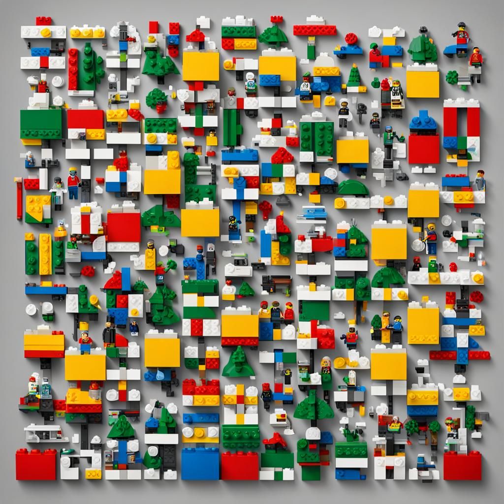 AI Generated Image of Lego Bricks