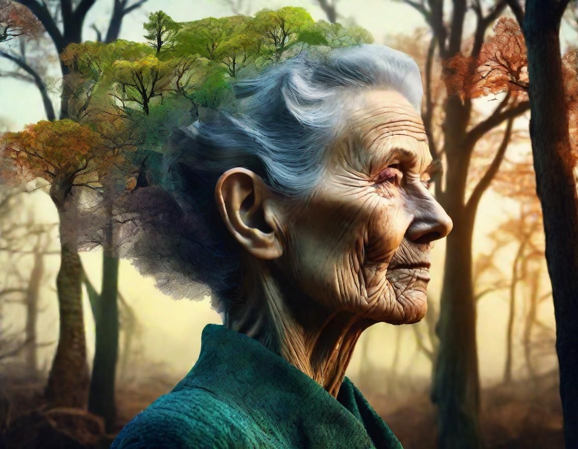 Double Exposure: Forest and Wasteland Portrait