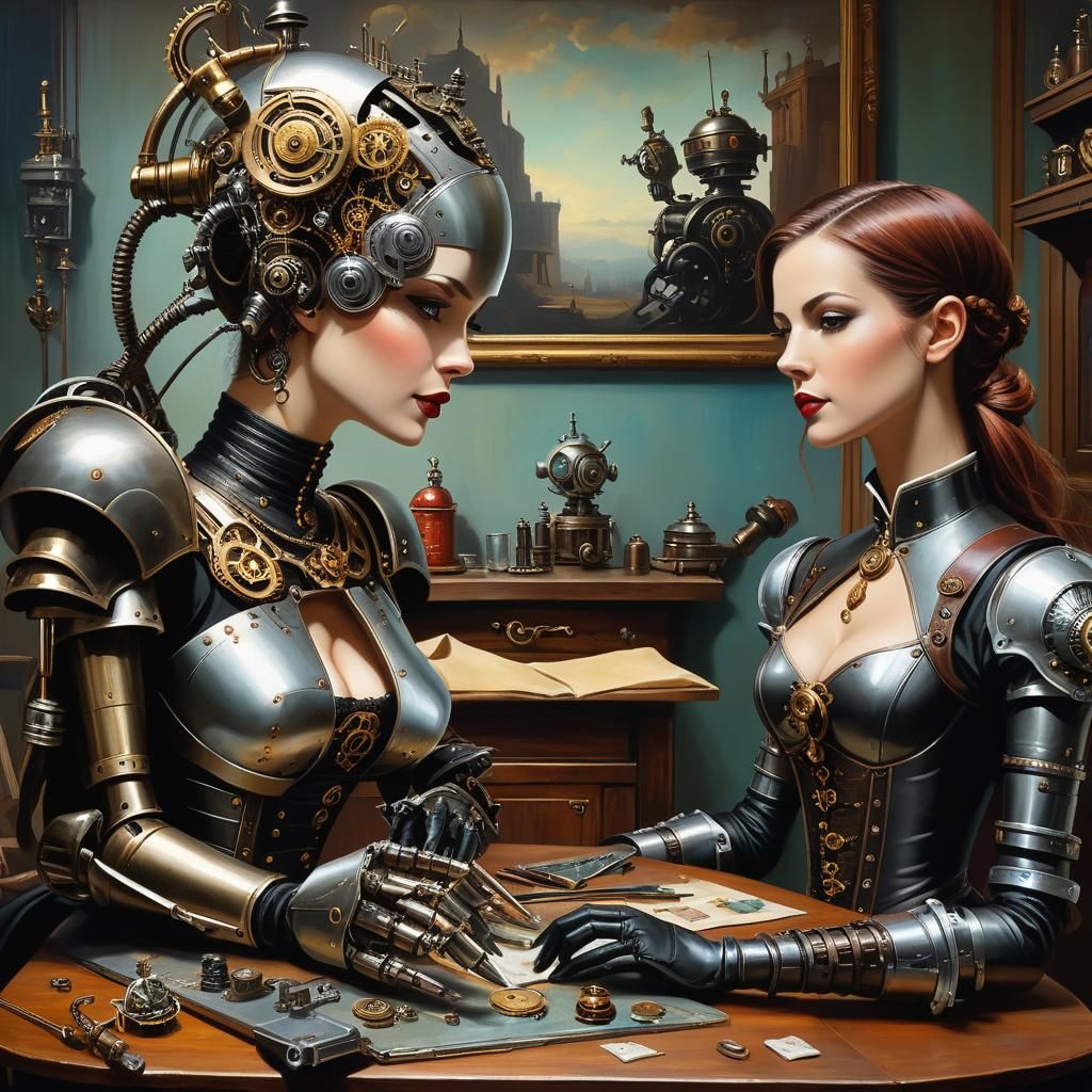 "I feel sad, miss. Can you fix me?" "You would be broken if you never felt sad, automaton."