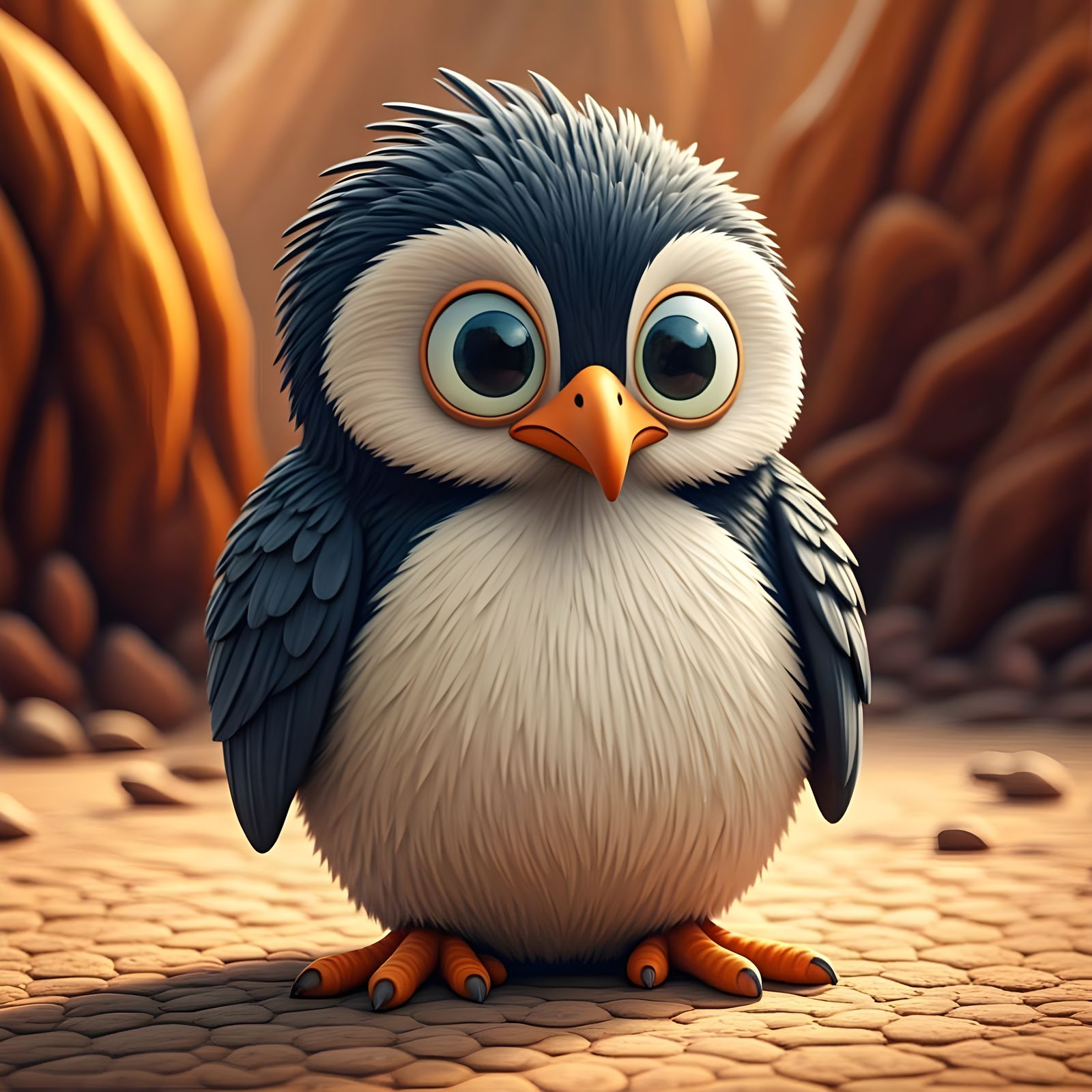 Hybrid:  Cross between an owl and Penguin, Owlpen?