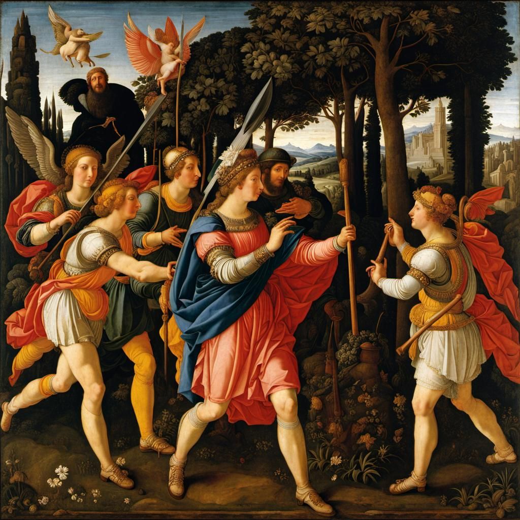 Minerva Chasing Vices: Renaissance Allegory