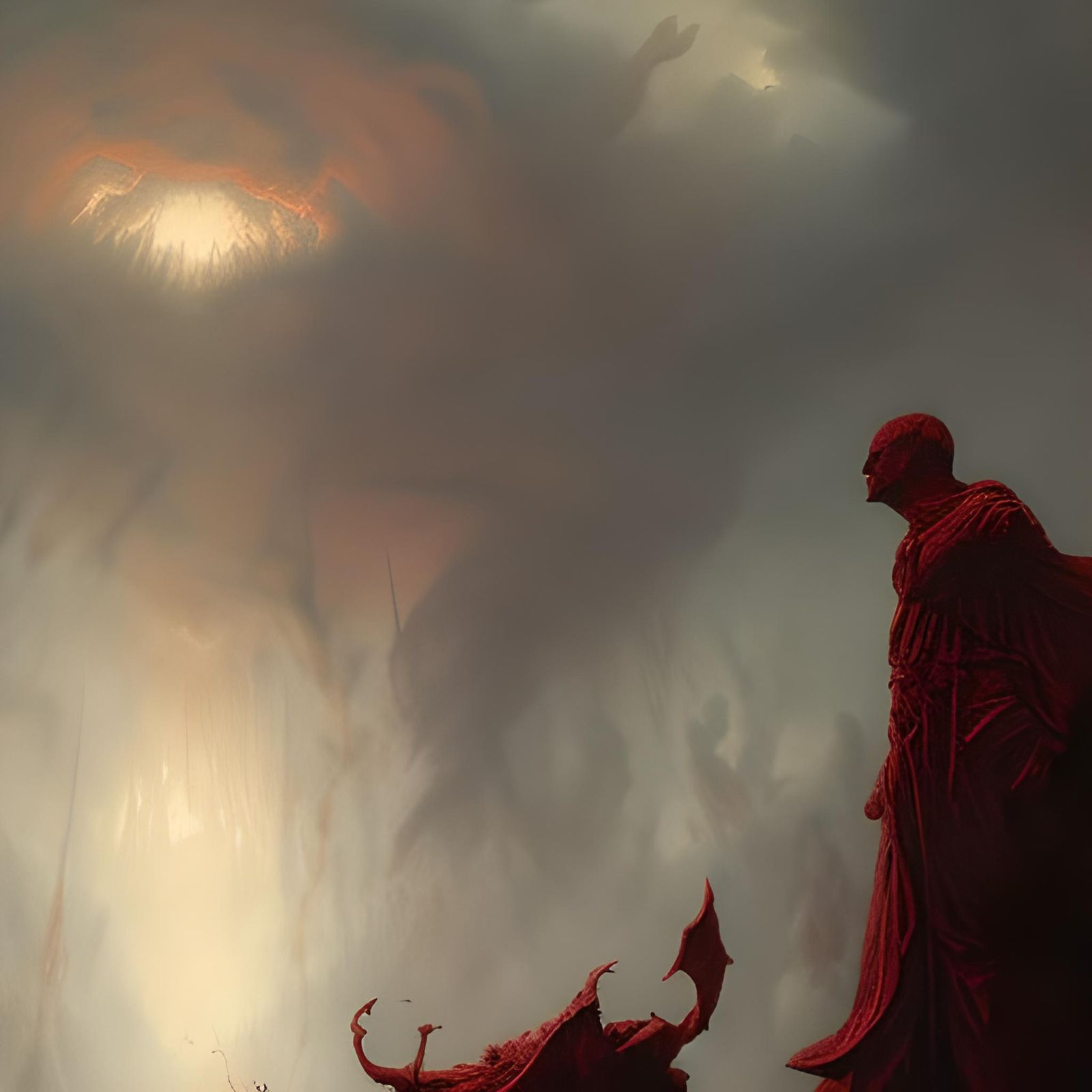 Horror Album Cover in Doré and Rutkowski Style