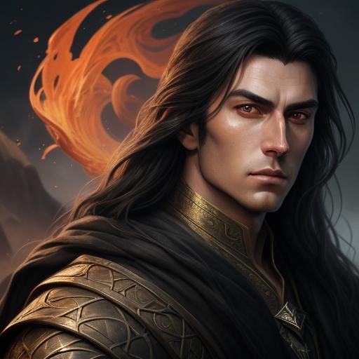 Detailed Portrait of a Determined Man