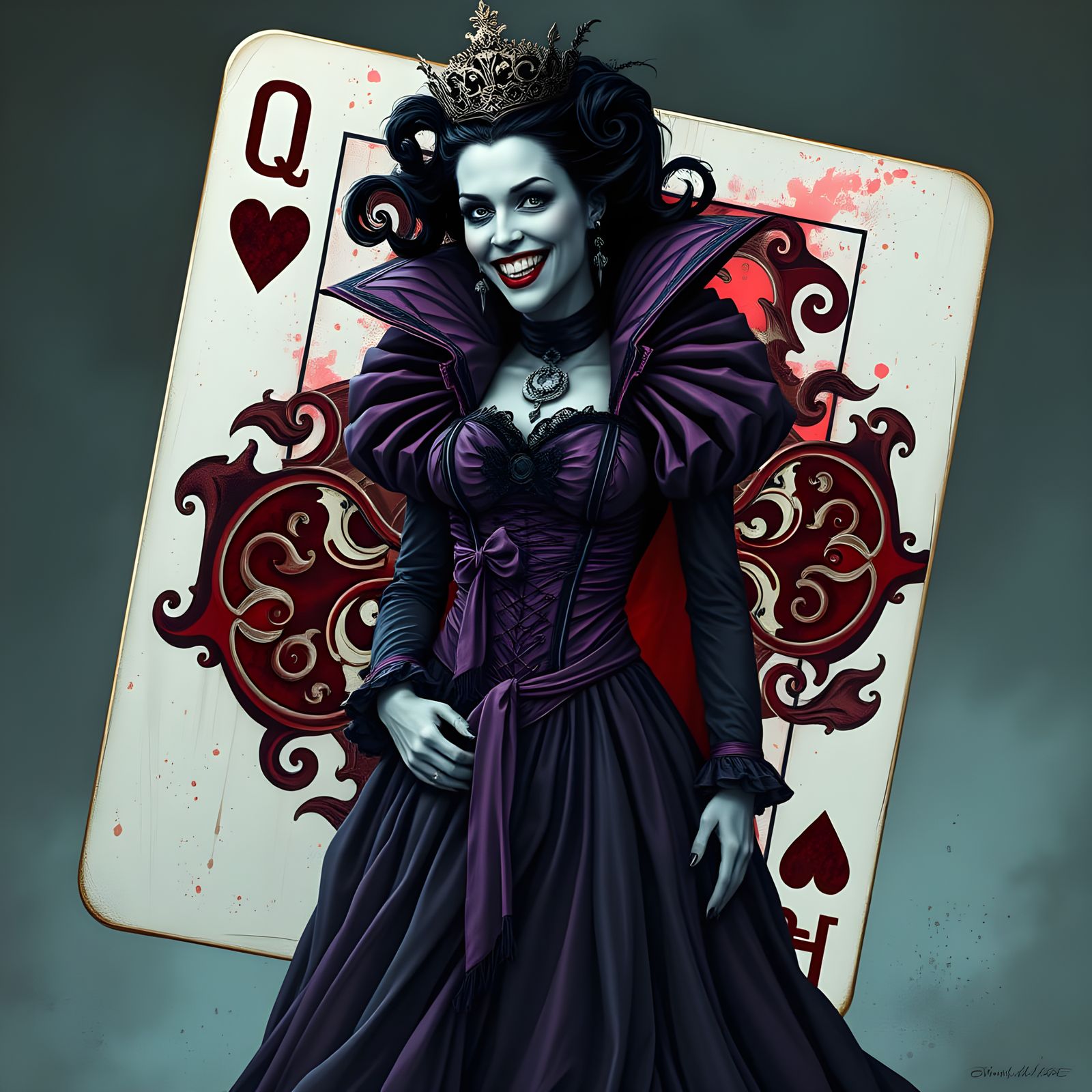 A Regal Joker Emerges from a Royal Playing Card