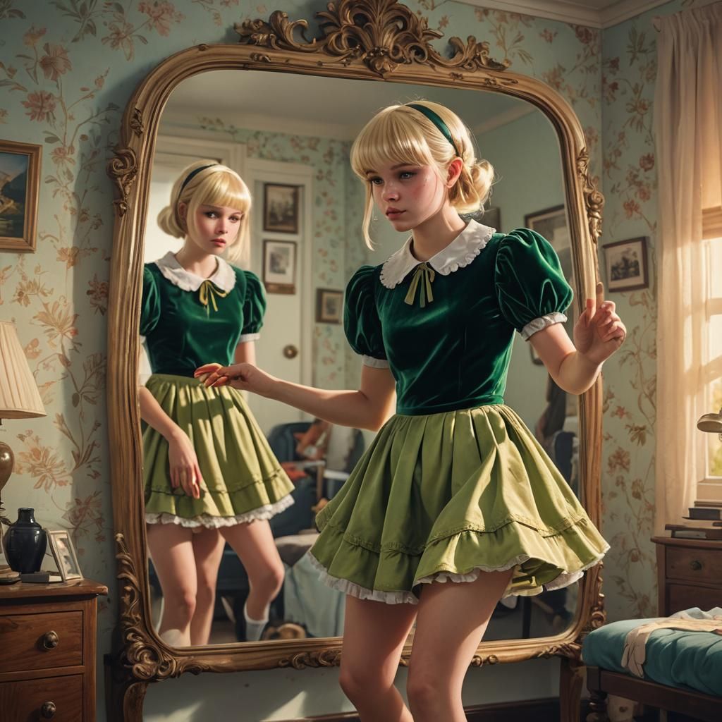 Boy in Velvet Dress, Fantasy Concept Art