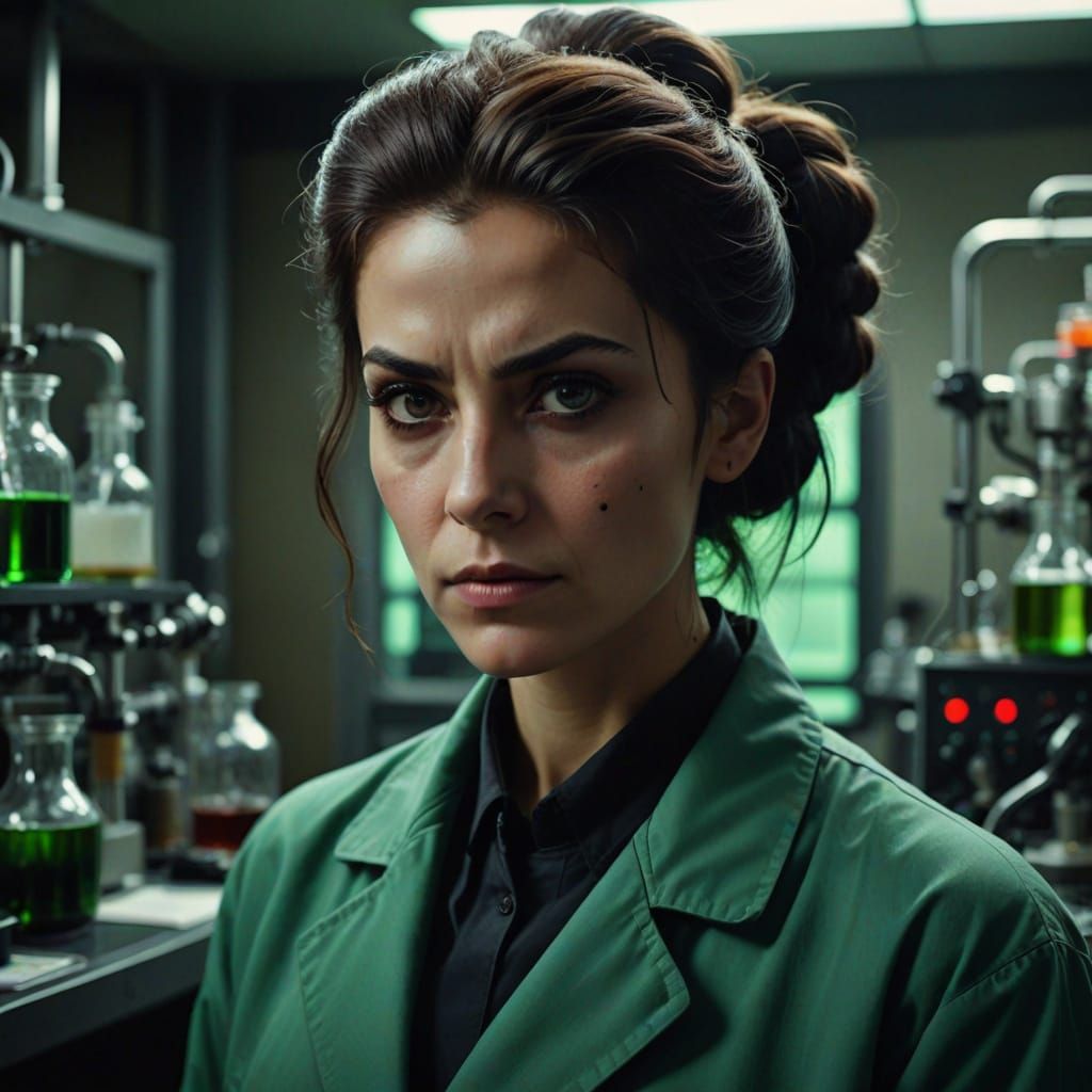 Israeli Scientist Portrait in Moody Cinematic Lighting