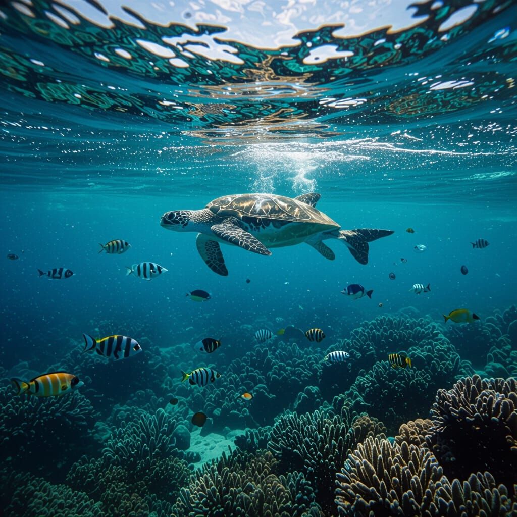 Underwater Scene Generated by AI