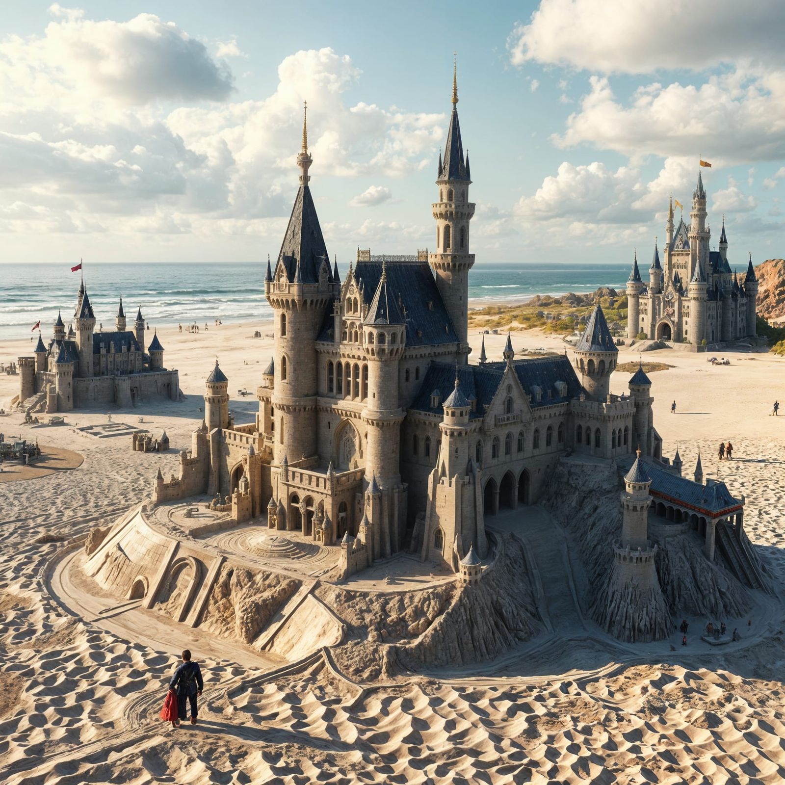 Sandcastle Competition Recreates Fairytale Castles
