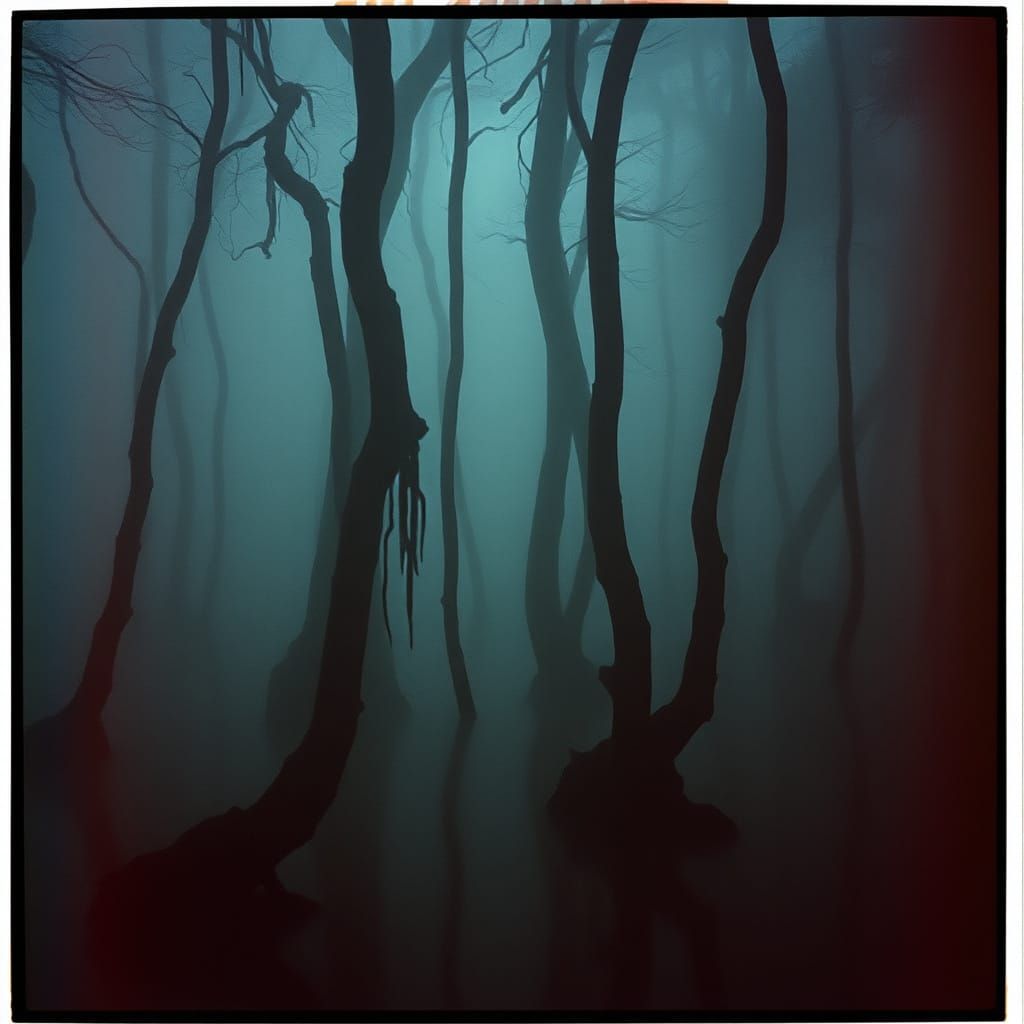 Ethereal Swamp World in Cinematic Darkness