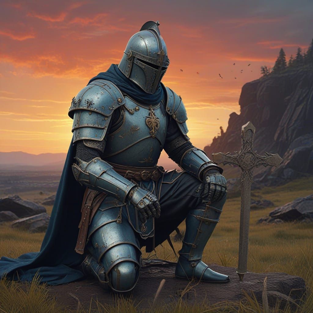 Serenity in the Wilderness: Knight Templar in Prayer