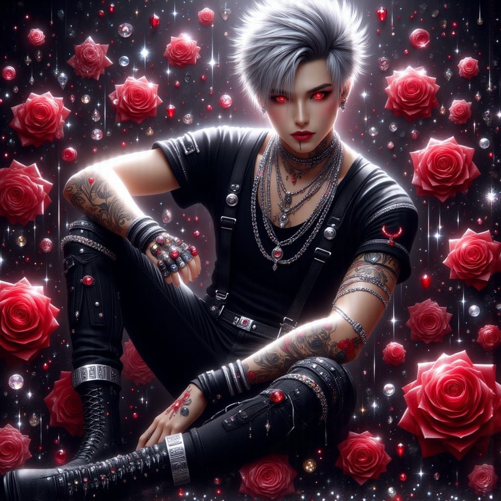 Anime Vampire Rockstar Portrait