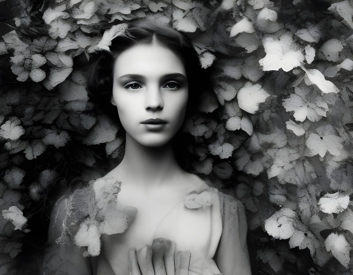 Romeo and Juliet: A Mossy Lace Pebble Collage