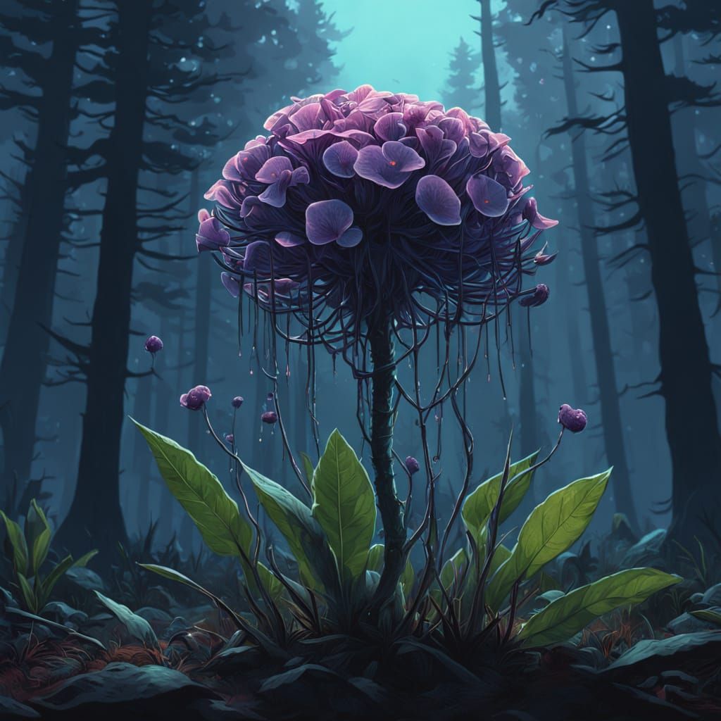 Violet Duskbloom in Ethereal Glow