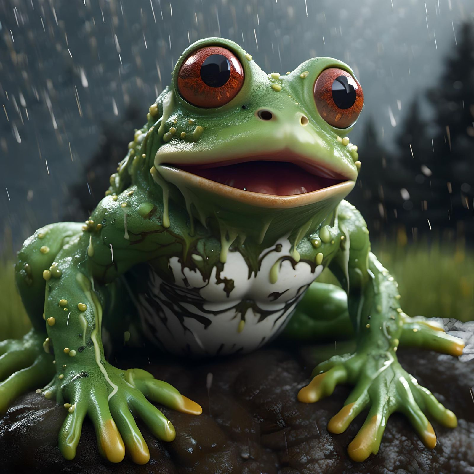 Ogre-Style Tree Frog in Sinister Storm