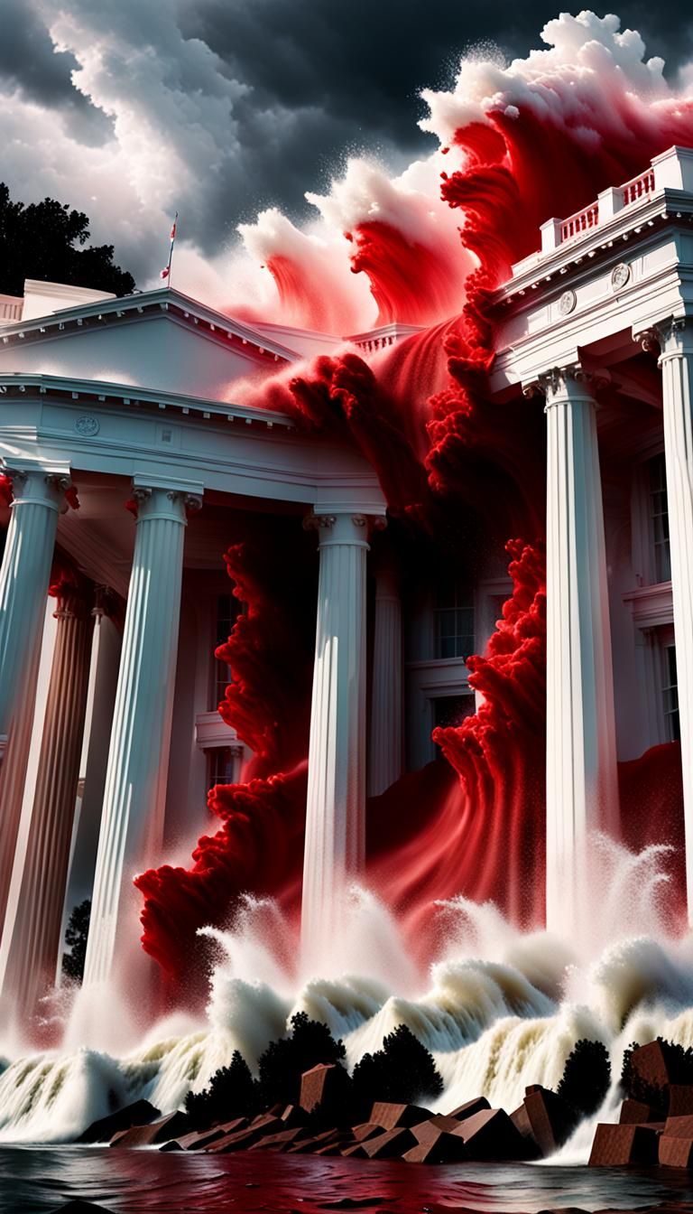 Red Tidal Wave Crashes Over White House