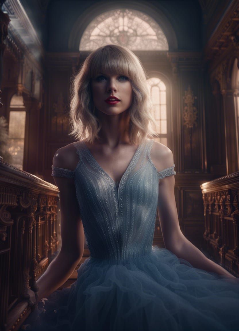 Taylor Swift as a Ghost in Old Mansion