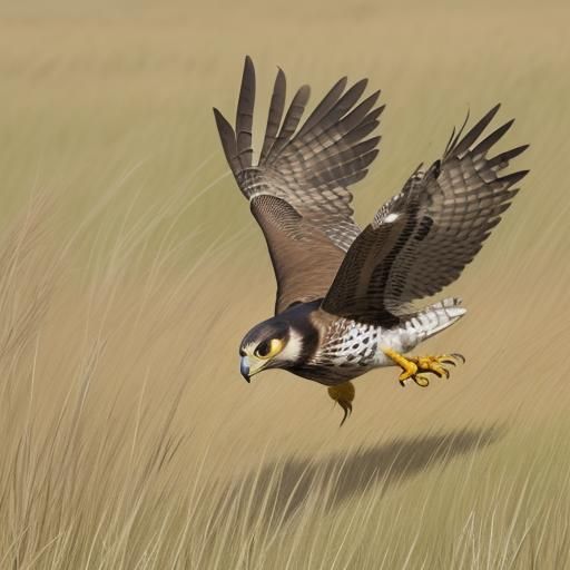 Falcon's Dive: Hunting in the High Grass