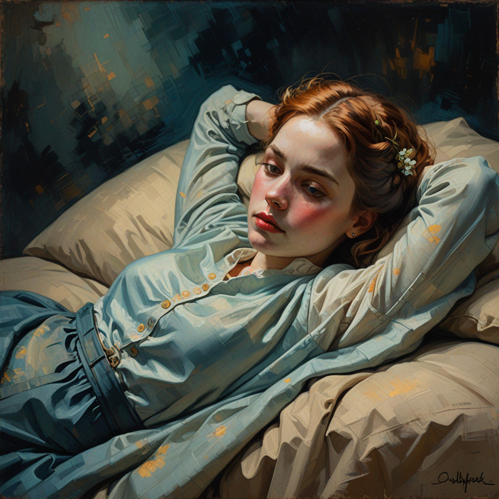 Contemplative Portrait in Earthy Tones