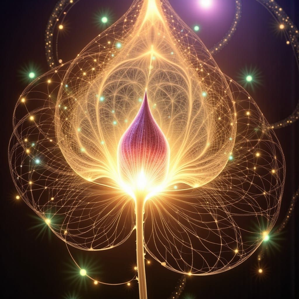 Vibrant Dew Drops on Alpine Vines in Morning Sunlight