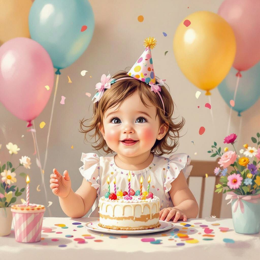 one year old baby girl birthday party