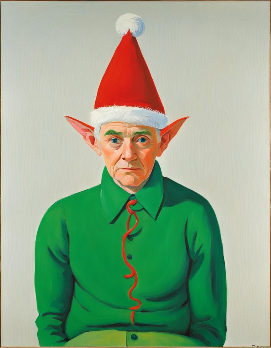 David Hockney, "Snowdrift the Elf," 1970