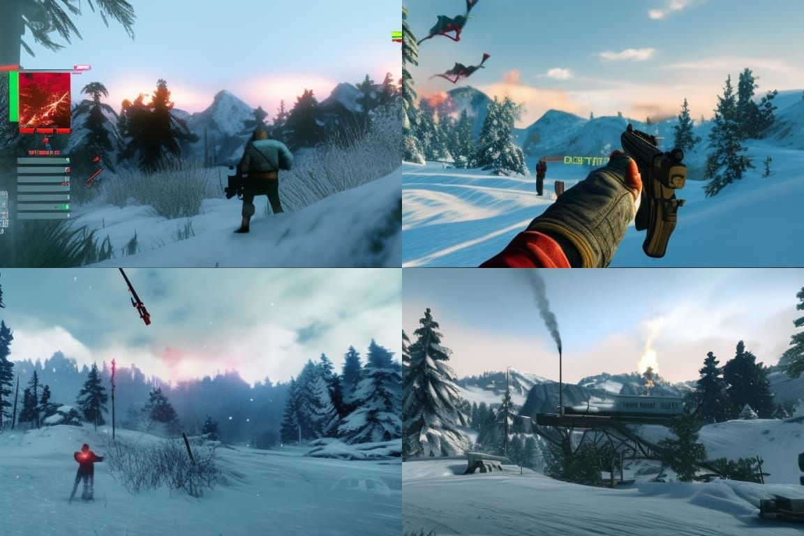 Far Cry 7 Title in Snowy Landscape