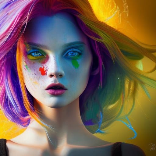 Hyperrealistic Barry Trotter Concept Art with Splash Art