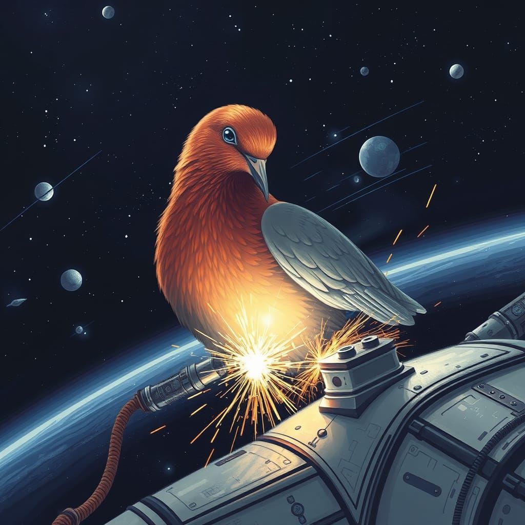 Dove in Spacecraft Maintenance