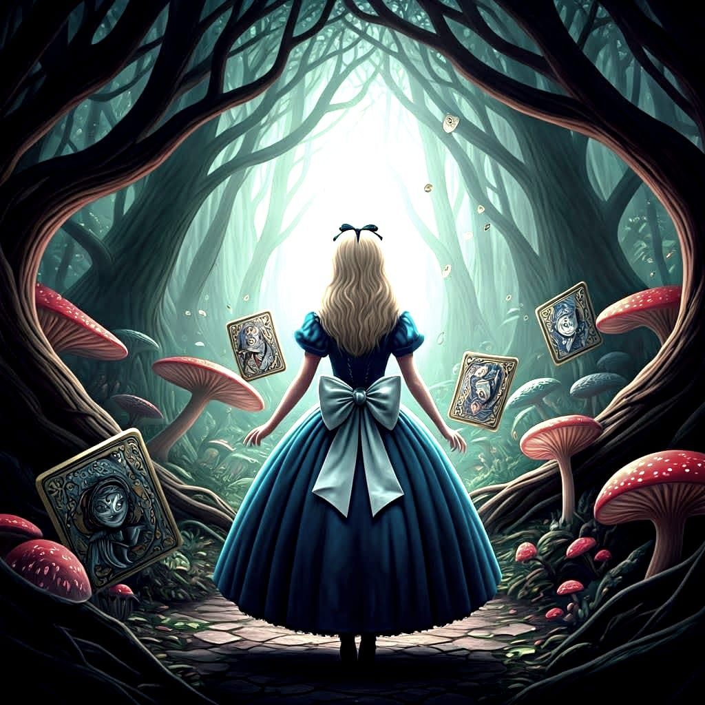 Dark Wonderland: Alice and Playing Cards