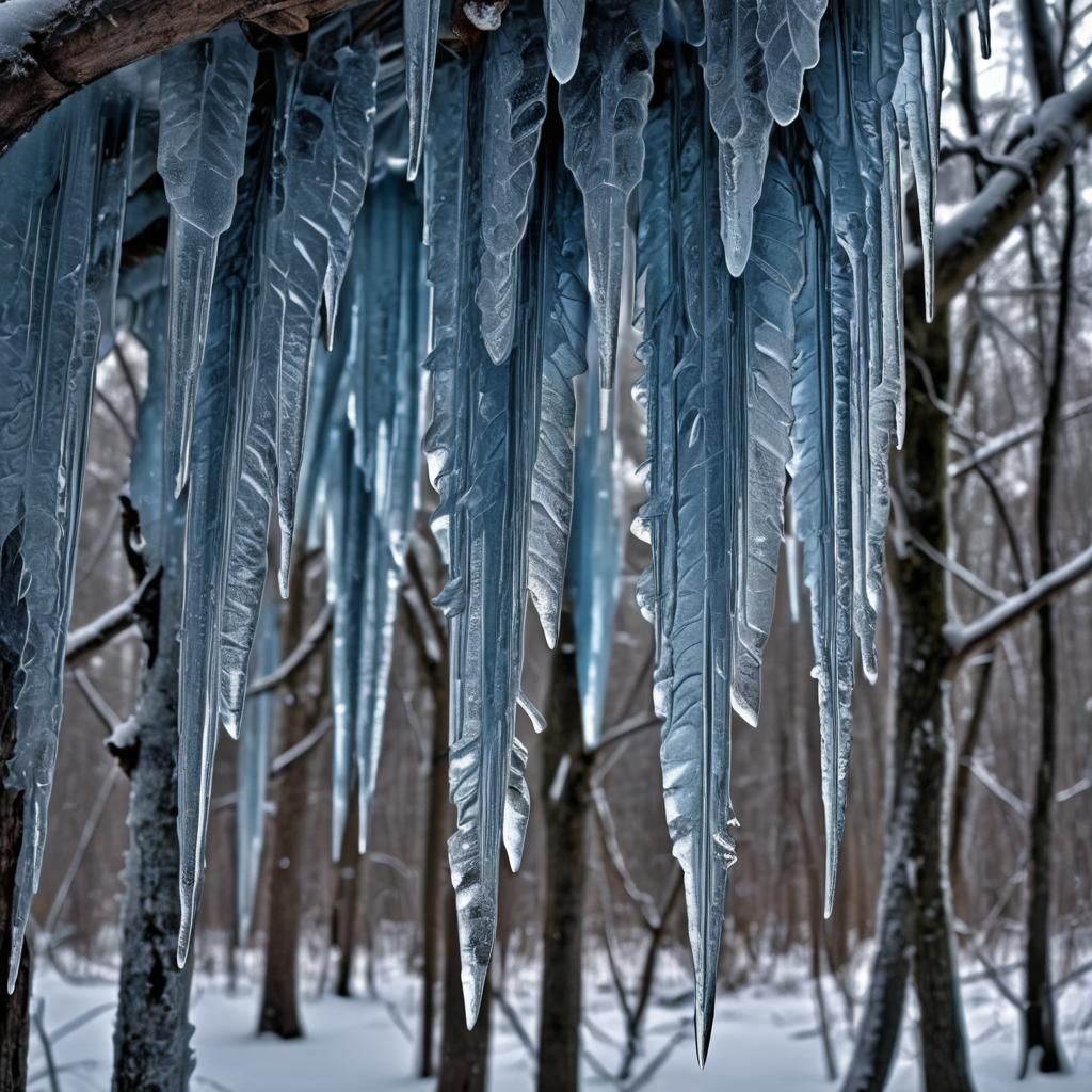 Icy Faerie of the North Woods in Hyperrealistic Style