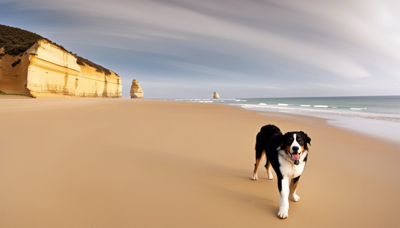 Swiss Mountain Dog on the Great Ocean Road