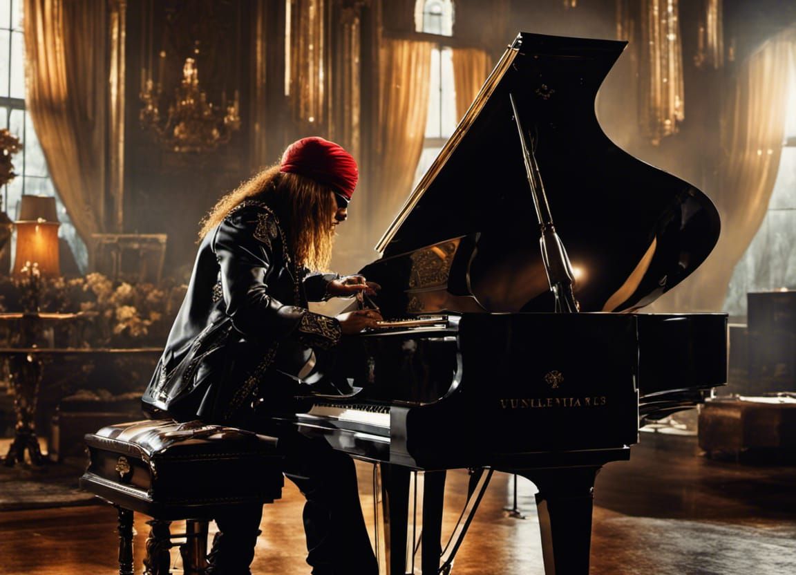 Axl Rose playing November Rain