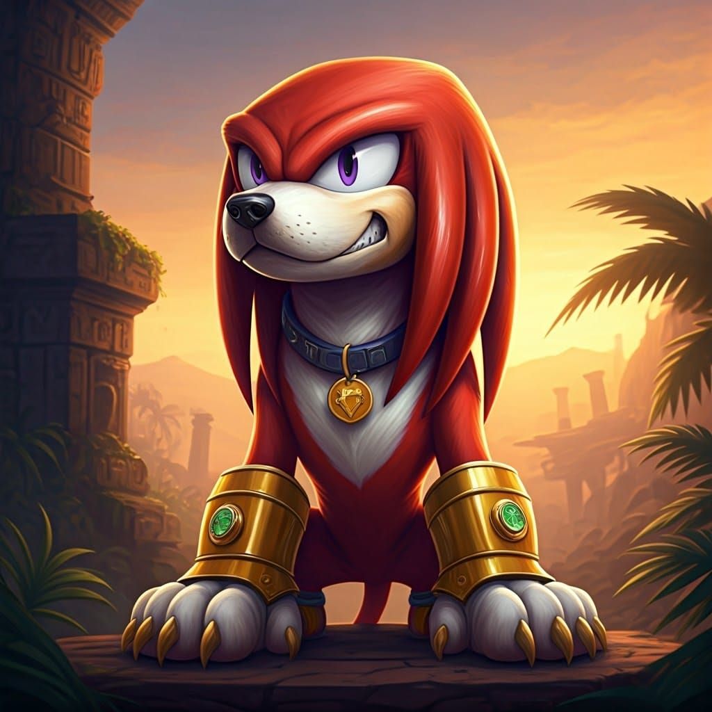 Fierce Canine Knuckles Embarks on Sunset Quest