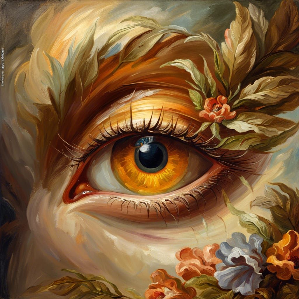 Eye of the Storm: Rococo Oil Painting
