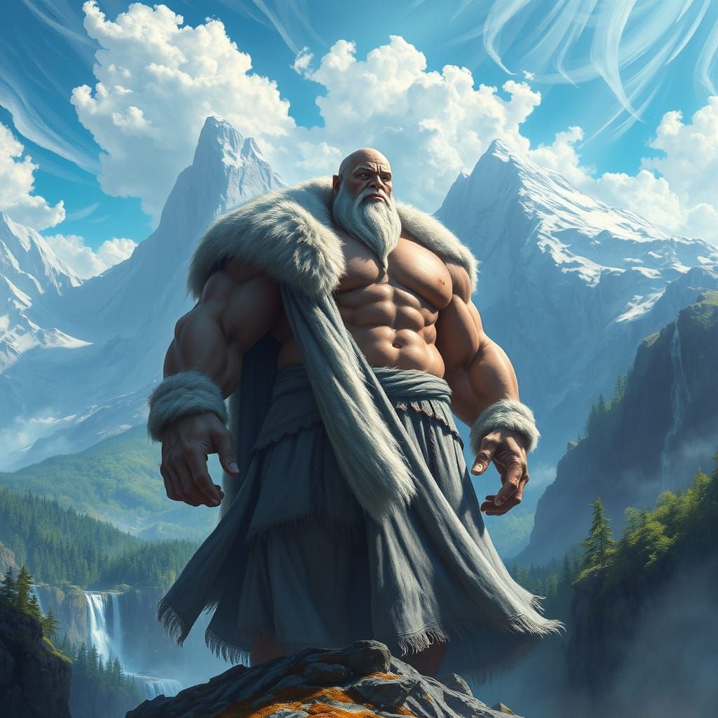 Majestic Giant in Norse Fantasy Realm