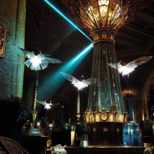 Detailed Digital Rendering of Birds, Insects and Armor