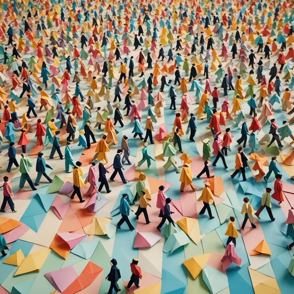 The Beatles Cross Abbey Road: Origami Papercraft