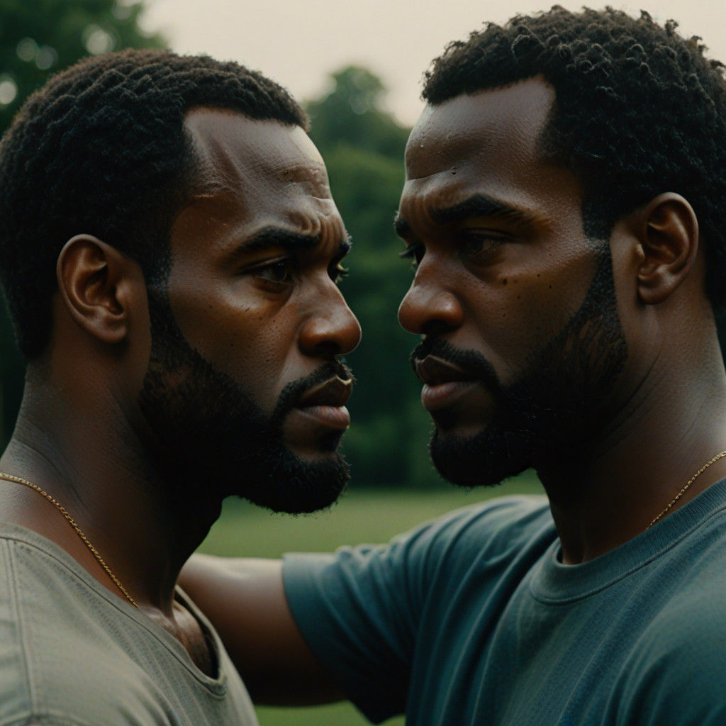 Tender Moment Between Lebron and Kanye in Cinematic Film Sty...