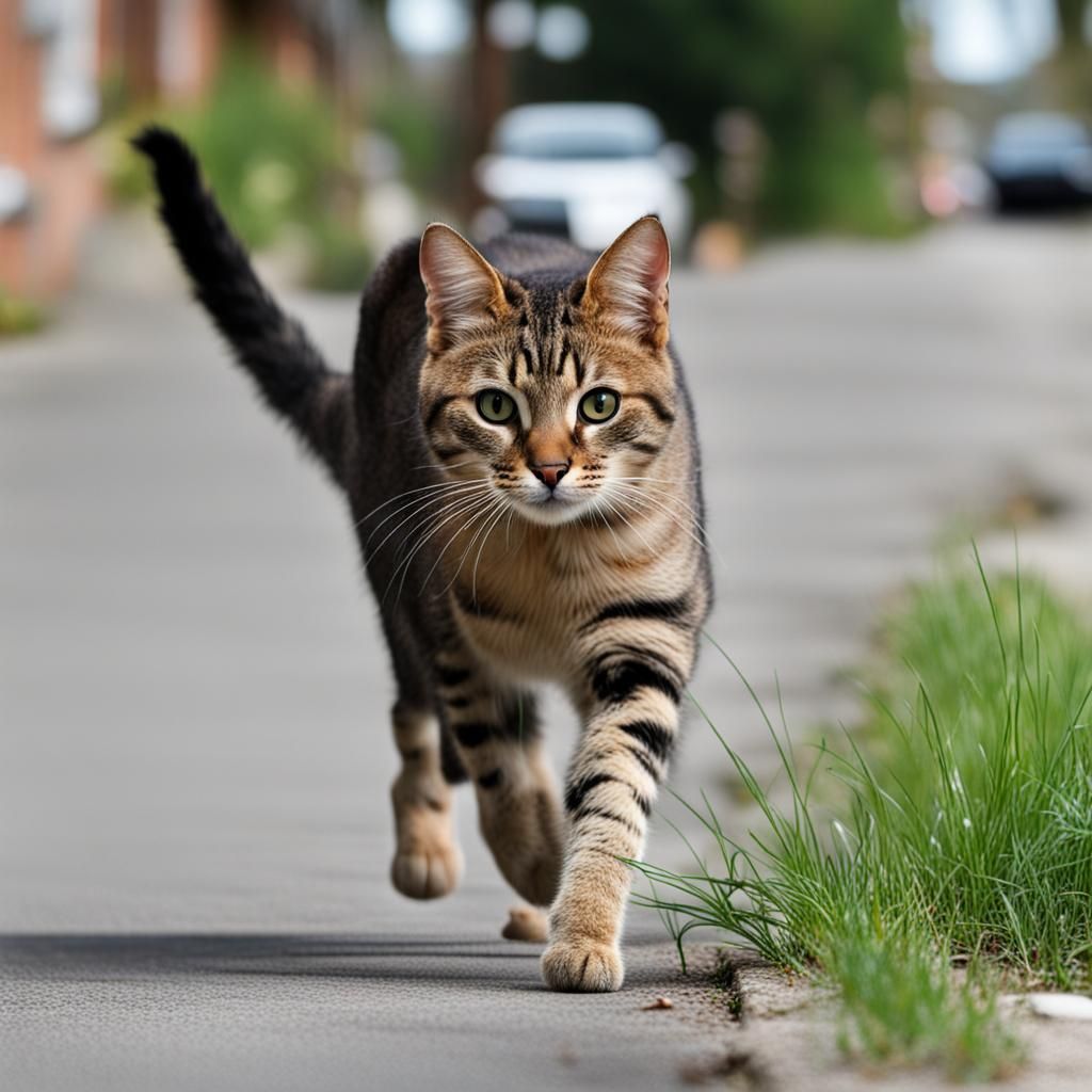 Alley Cat on the Prowl