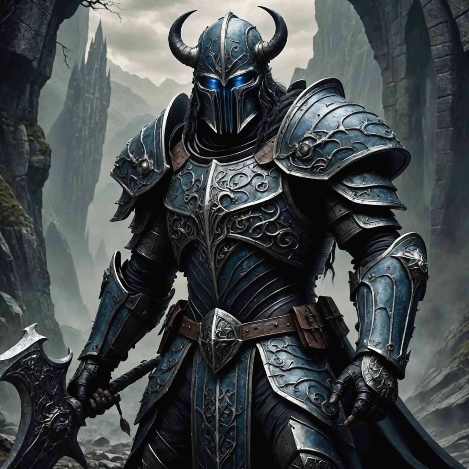 Goliath Eldritch Knight in HR Giger Style