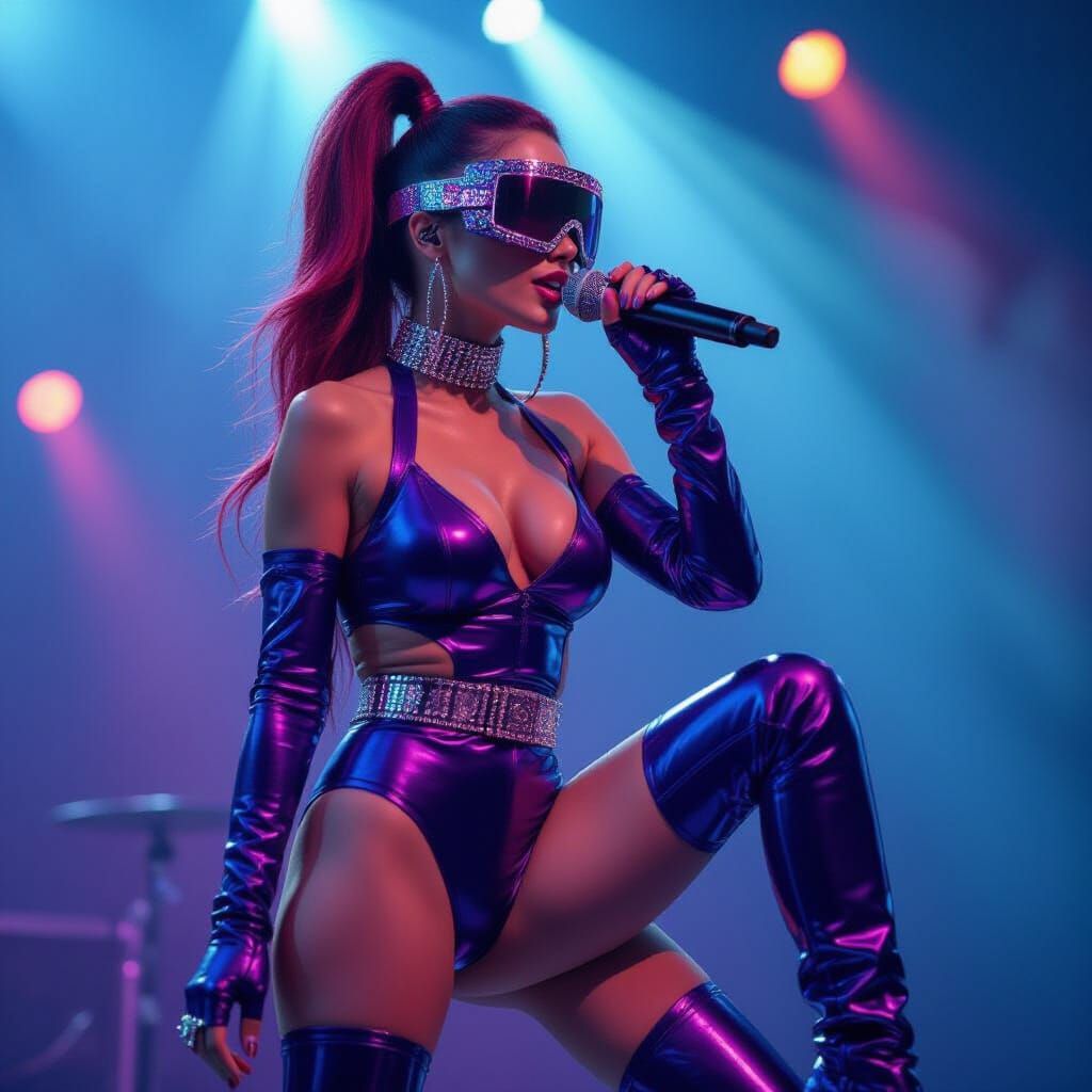 Futuristic Singer Performs at Liverpool Festival