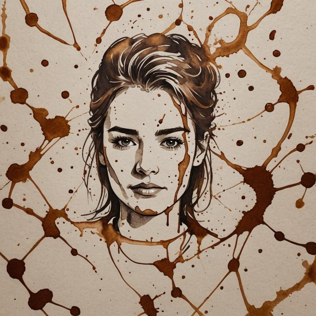 Coffee Cup Stain Portrait
