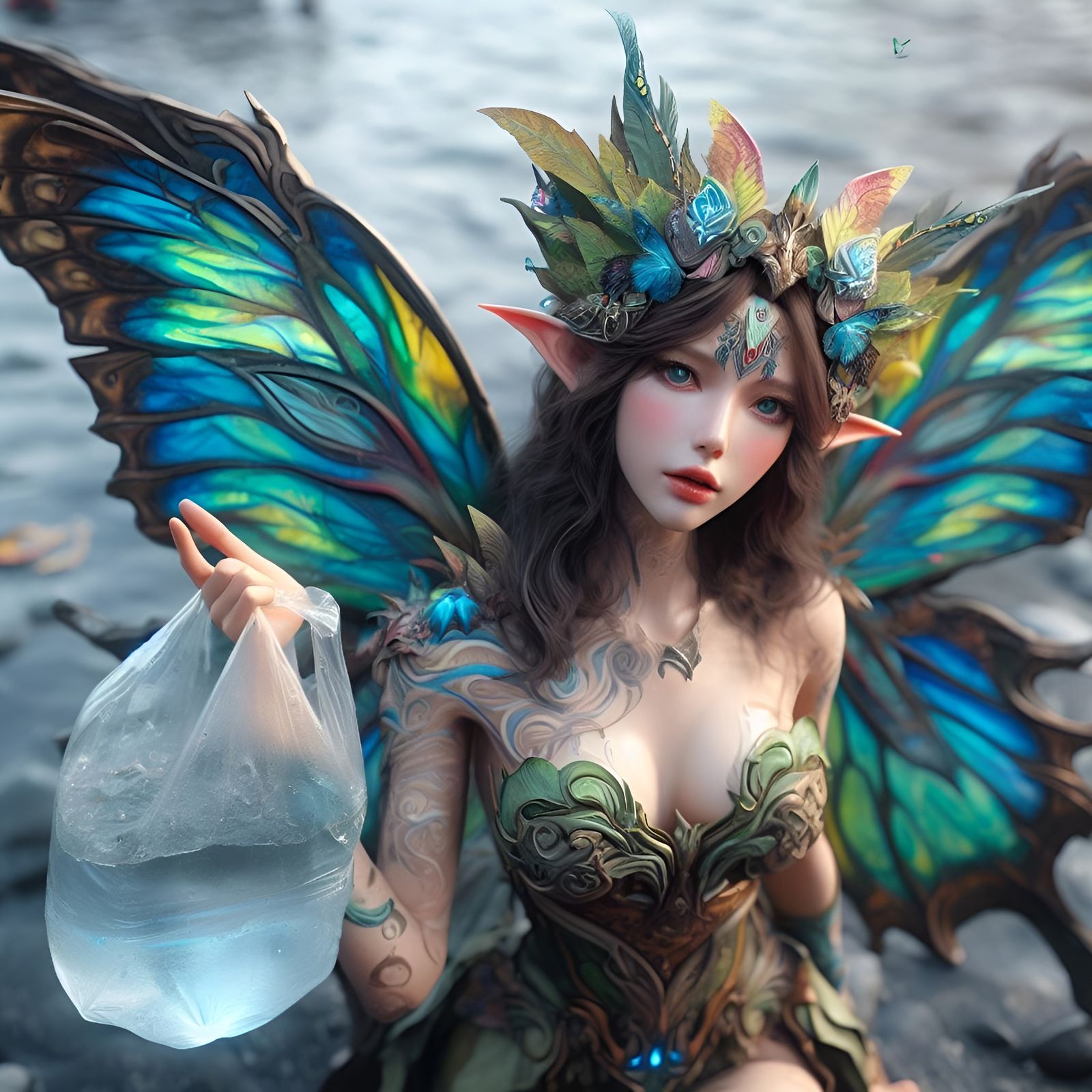 Abstract Art Generated from 'Dalle-3' Prompt