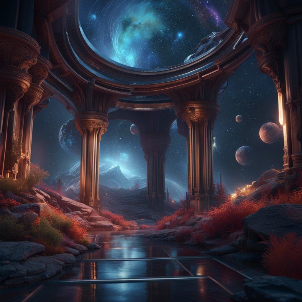 Cosmic Fantasy Concept Art in 8K