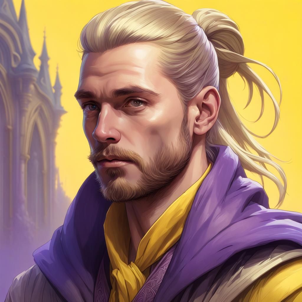Man with Magical Cloak: Concept Art Portrait