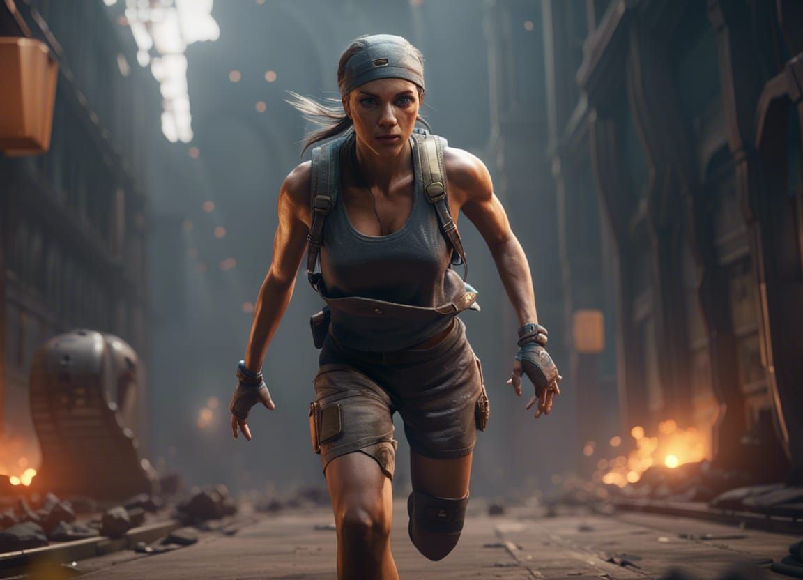 Epic 3D Runner in Dynamic Lighting